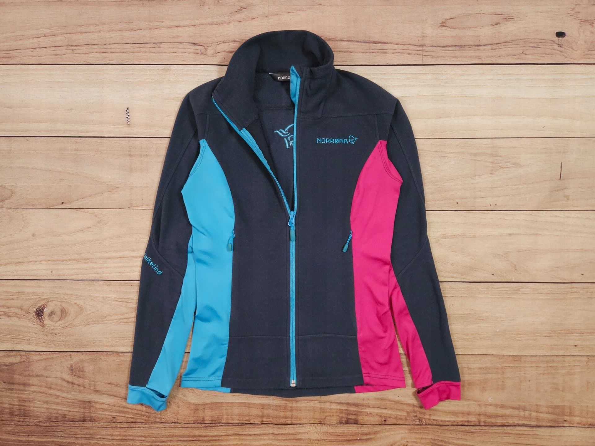 Damska bluza z zamkiem Norrona Trollveggen Powerstretch Pro - everglade