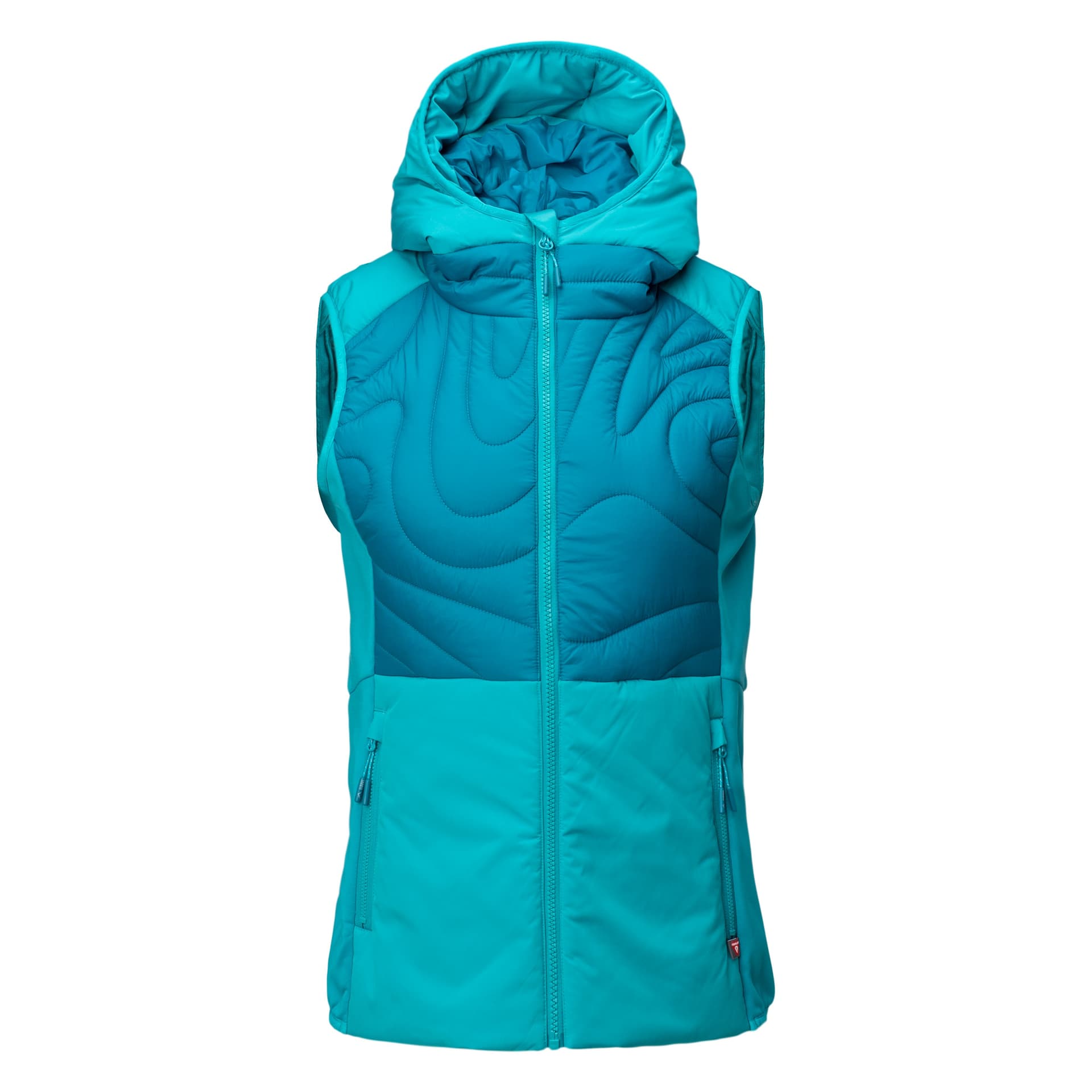 Kamizelka pikowana damska Elbrus Mado Vest Wo's Primaloft niebiesko-ciemnoniebieskie