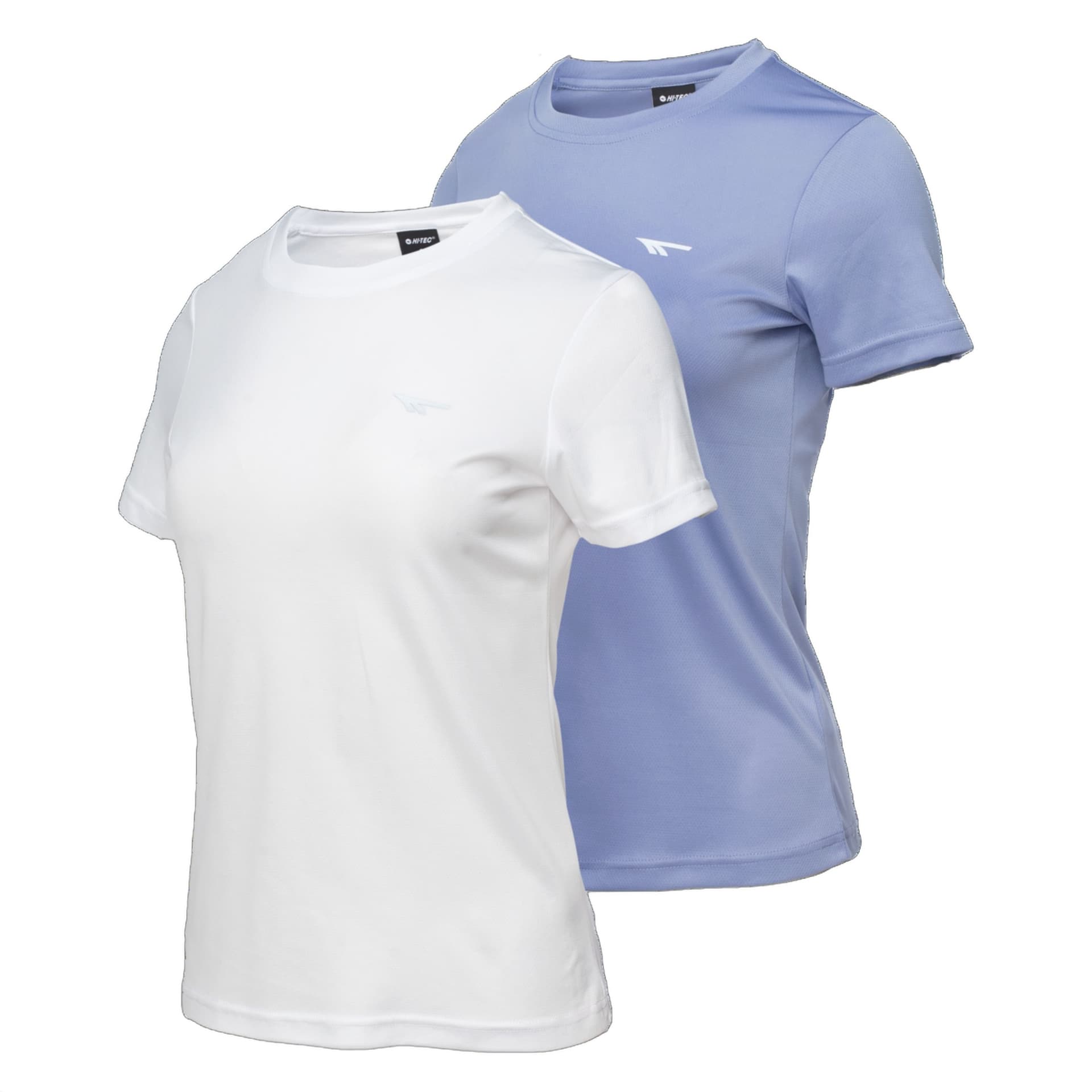 Damska koszulka z krótkim rękawem Hi-Tec Lady Jodin 2 Pack fioletowo-białe