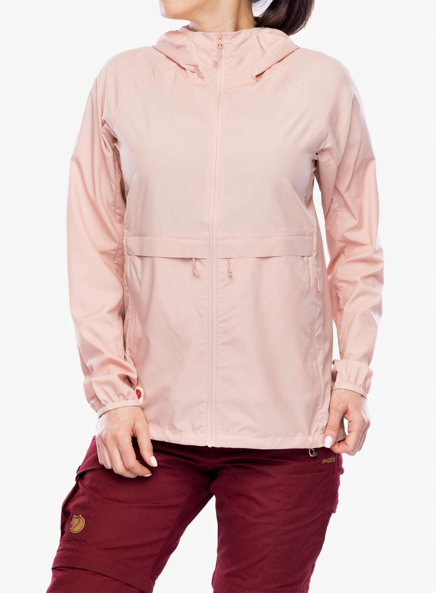 Damska kurtka przeciwwiatrowa Fjallraven High Coast Wind Hoodie - chalk rose