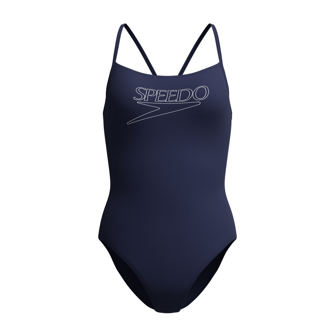 Damski Strój Kąpielowy Jednoczęściowy Speedo END+ LOGO THIN STRAP 1PC NAVY Rozmiar 34