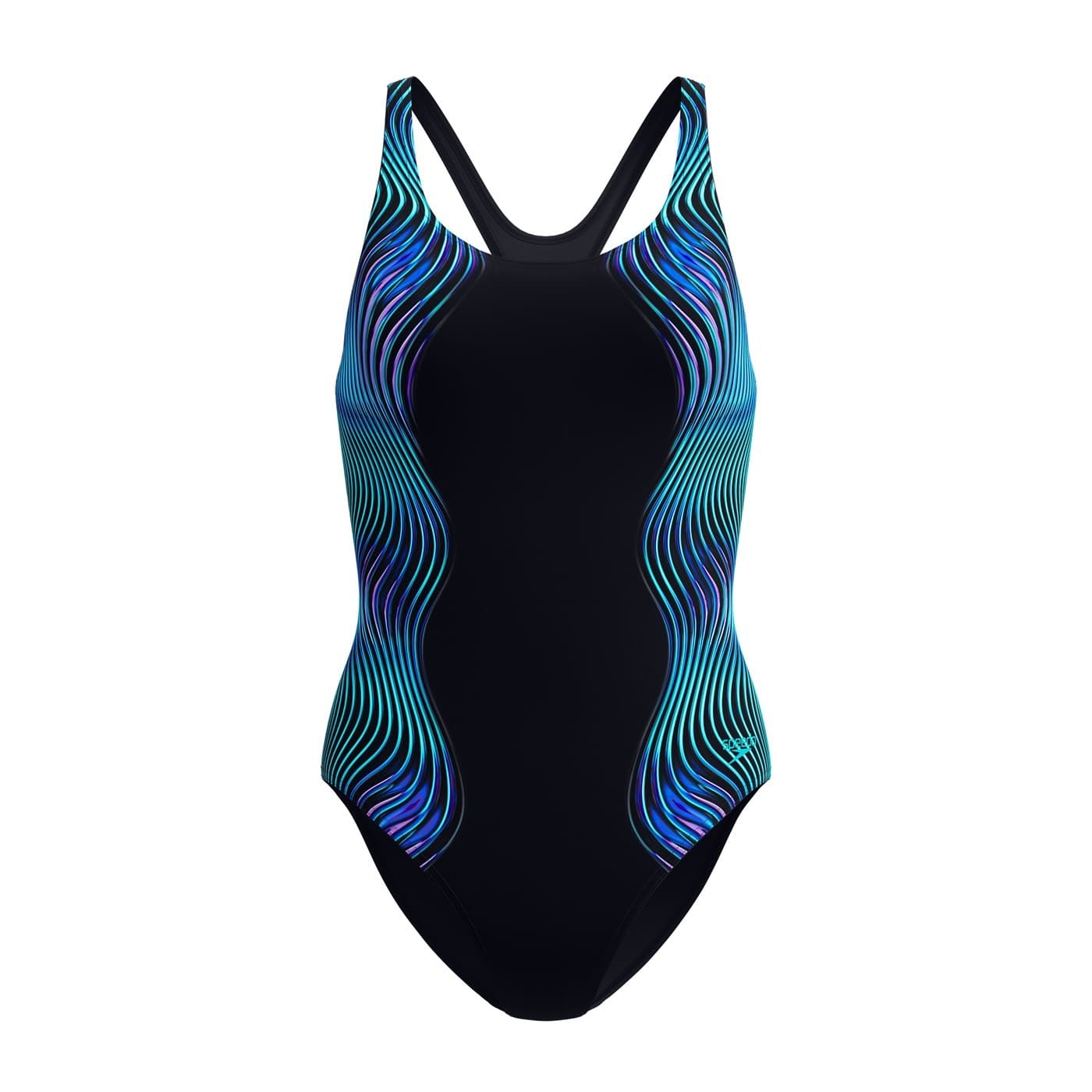 Damski strój kąpielowy Speedo ENG PRINT MEDALIST 1PC, rozmiar 40, czarny