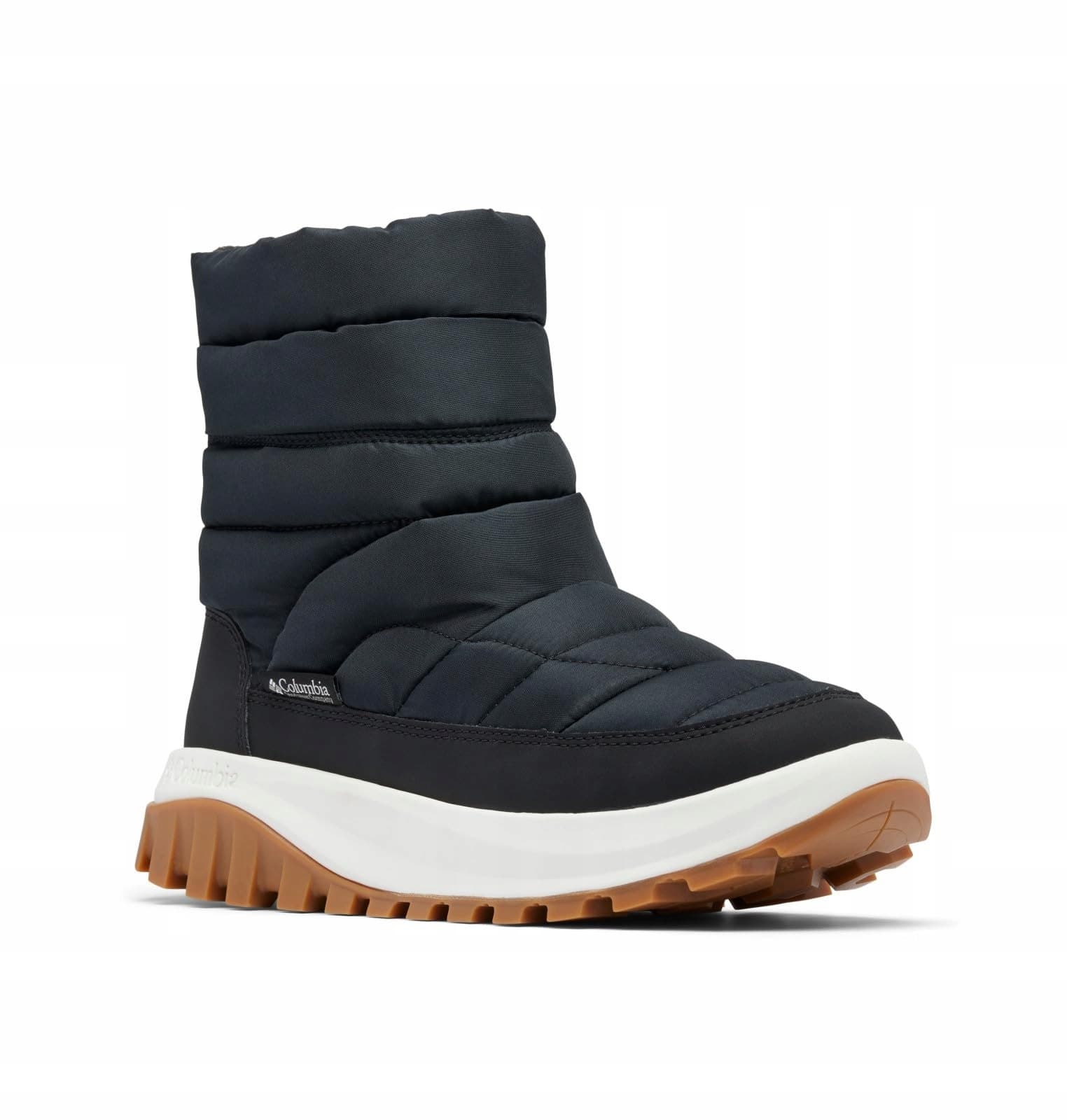 Damskie buty zimowe Columbia Snowtrot Mid - black/sea salt
