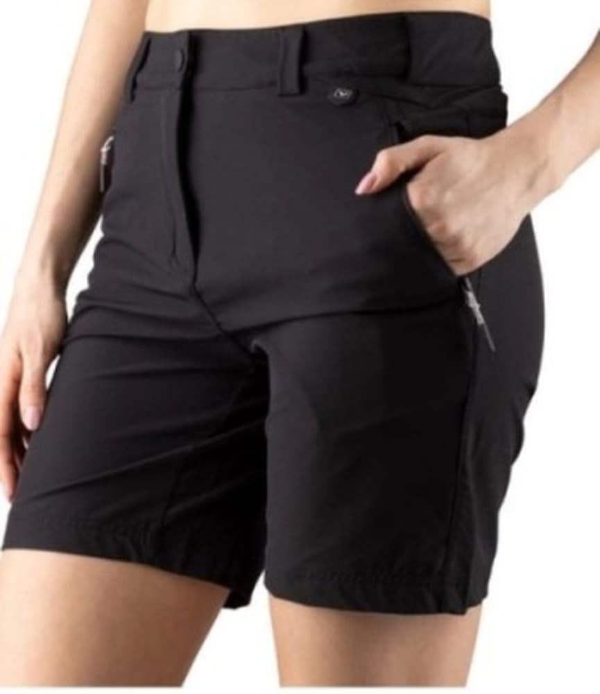 Damskie spodenki turystyczne Viking Expander Shorts - czarne, rozmiar M