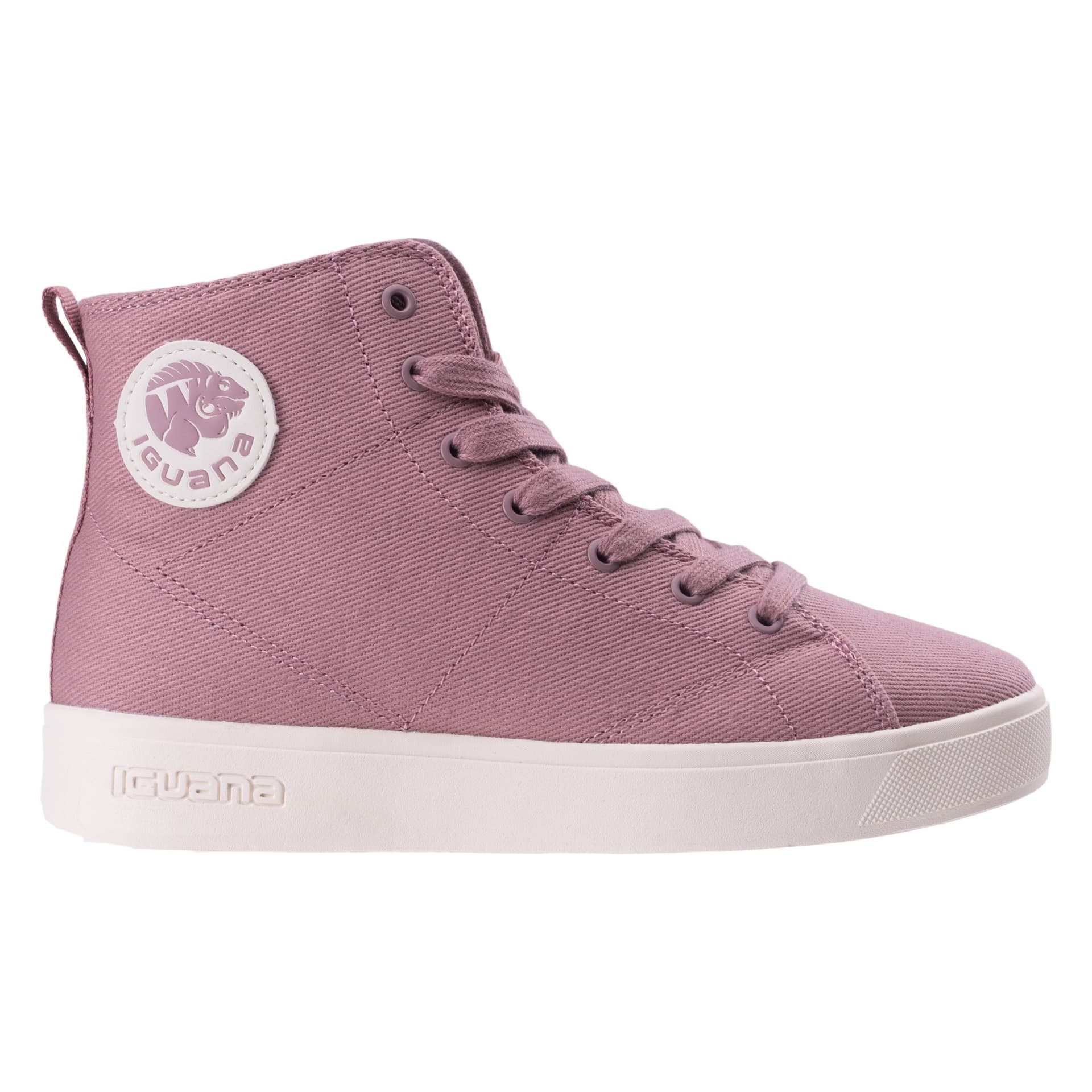 Trampki Iguana Ronis Mid W brudnoróżowo-białe
