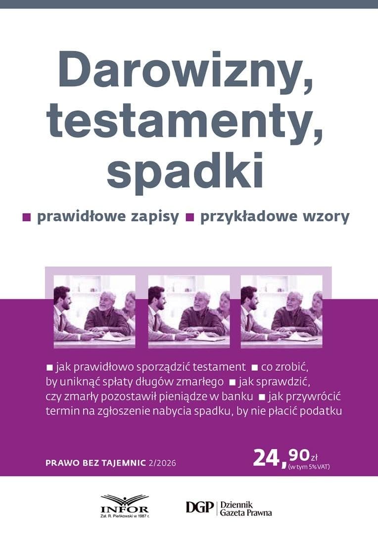 Darowizny, testamenty, spadki - praca zbiorowa