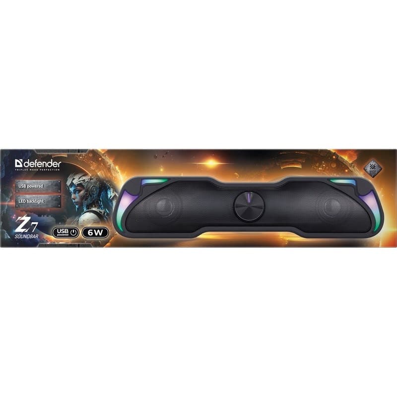 Głośnik Soundbar Defender Z7 6W LED USB