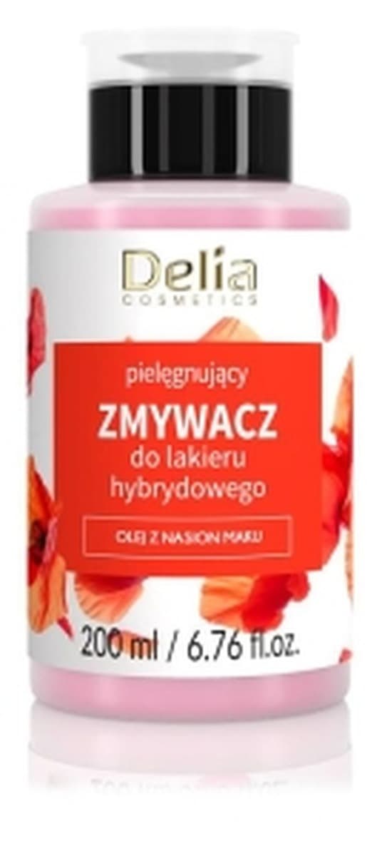 Delia Zmywacz do paznokci do lakierów hybrydowych 200 ml