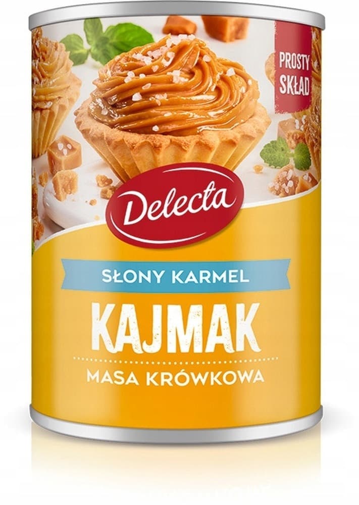 Kajmak Masa krówkowa o smaku słony karmel 400g Delecta