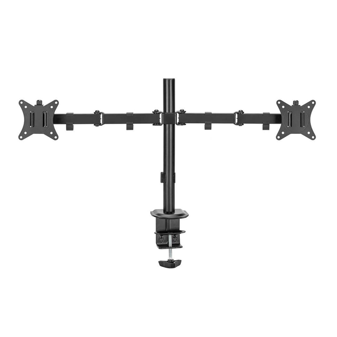 Deltaco ARM-0300-B Uchwyt Biurkowy do 2 Monitorów 13-32" Czarny