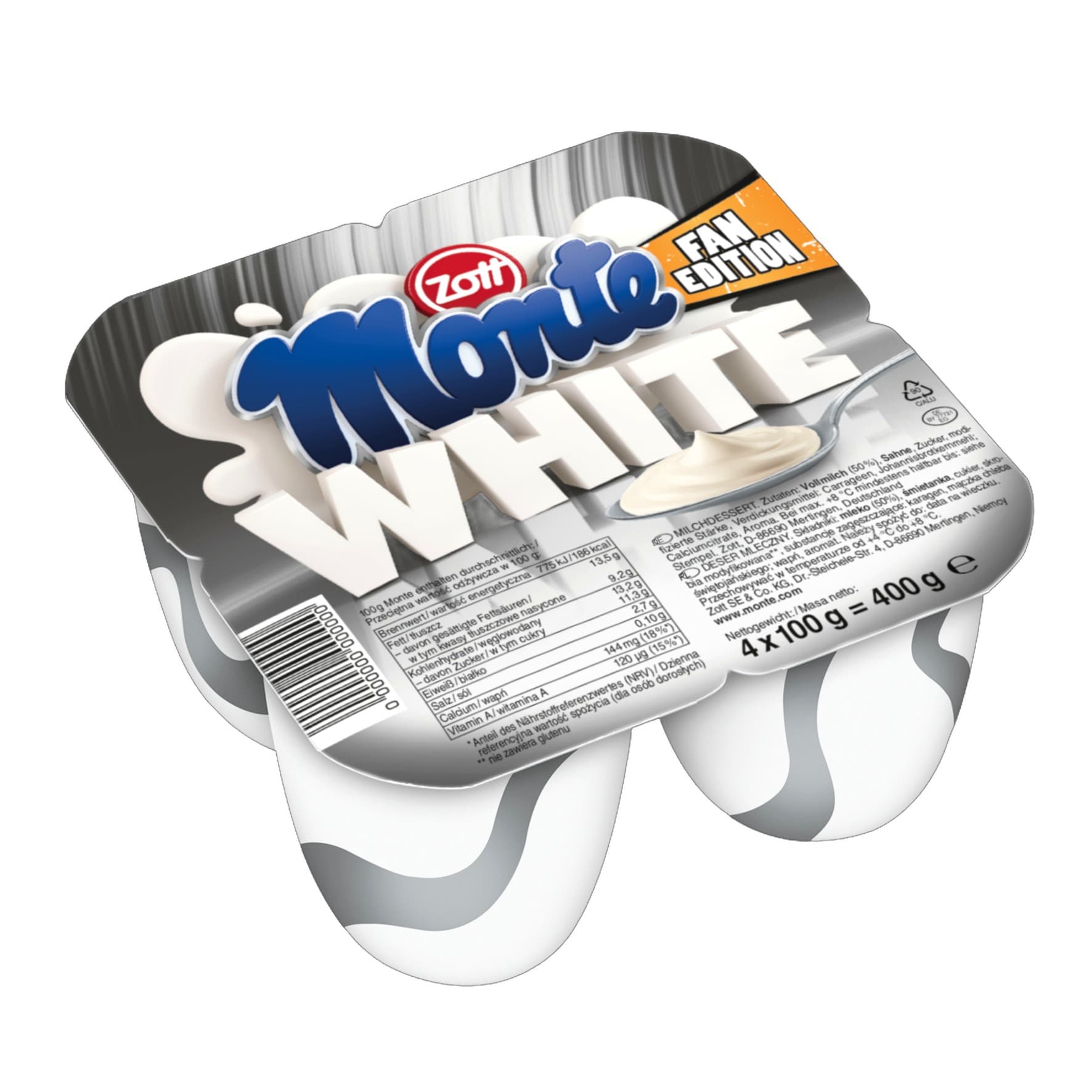 Monte White 4x100g