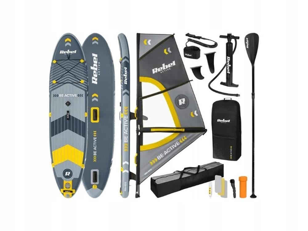 Deska SUP REBEL ACTIVE, windsurfing, pompowana, zestaw 305x76x15 cm