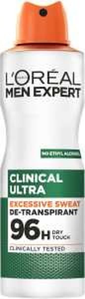 Dezodorant męski w sprayu L'Oréal Paris Men Expert Clinical Ultra 96H 150 ml