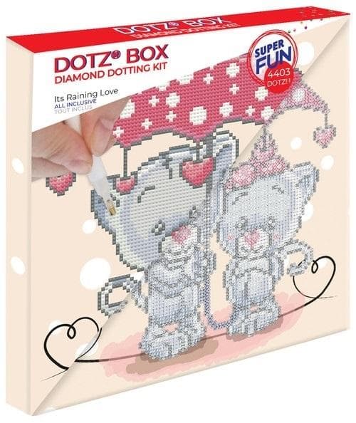 Diamond Dotz - Zestaw do haftu diamentowego It's Raining Love 28x28 cm Box