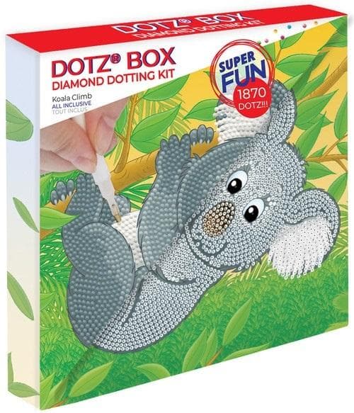 Diamond Dotz - Zestaw do haftu diamentowego Koala Climb 22x22 cm Box