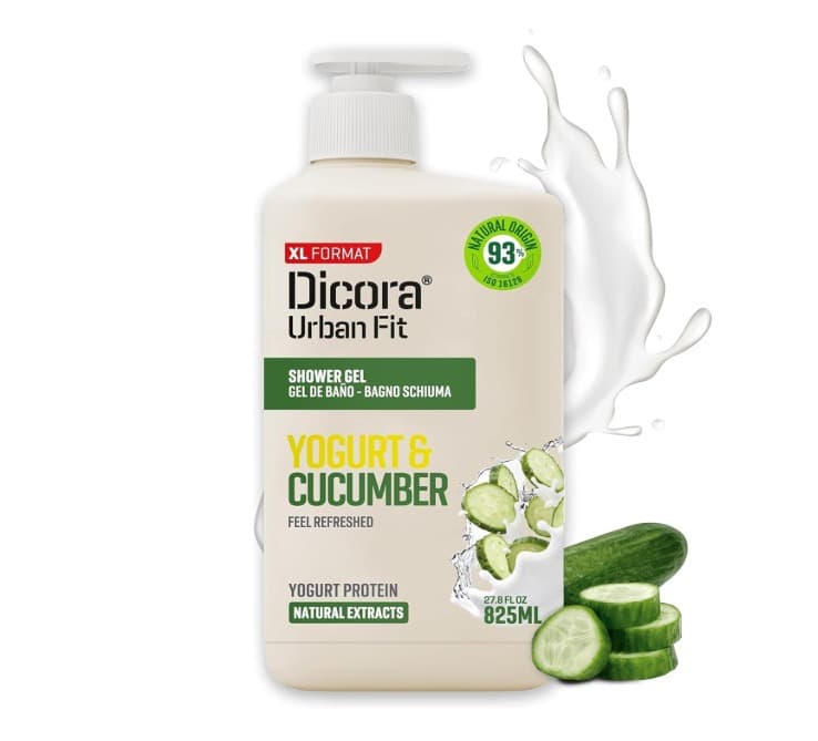Dicora Urban Fit Żel pod prysznic Jogurt i Ogórek - Orzeźwienie i nawilżenie dla skóry