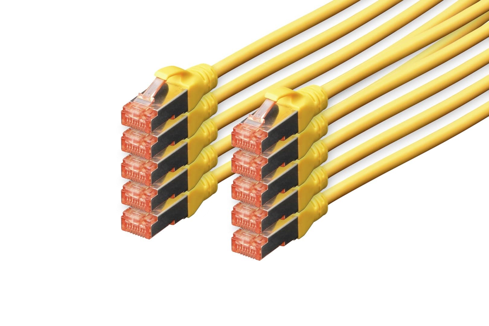Digitus Kabel krosowy CAT 6 S/FTP RJ-45 5m Żółty (10 szt.)