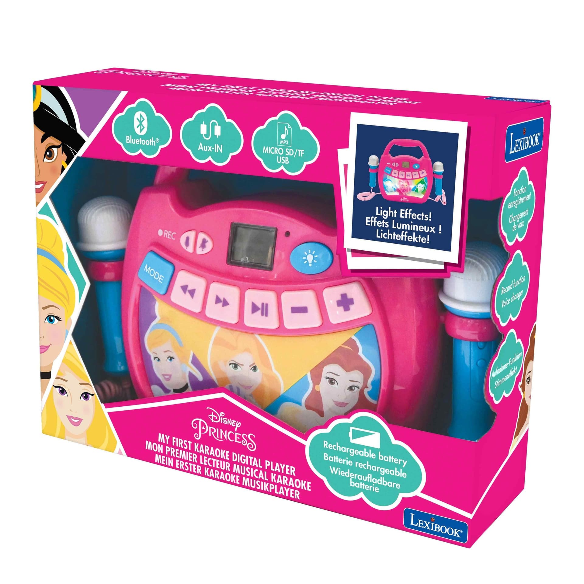 Disney Princess Głośnik Bluetooth z mikrofonami Lexibook MP320DPZ