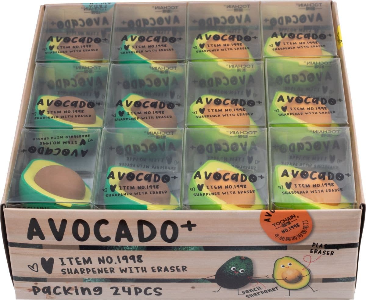 Gumko-temperówka Avocado z pojemnikiem