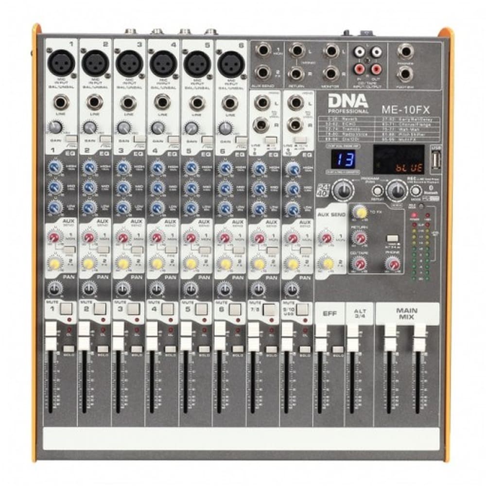 DNA ME-10FX Mikser Audio 10-kanałowy USB Bluetooth