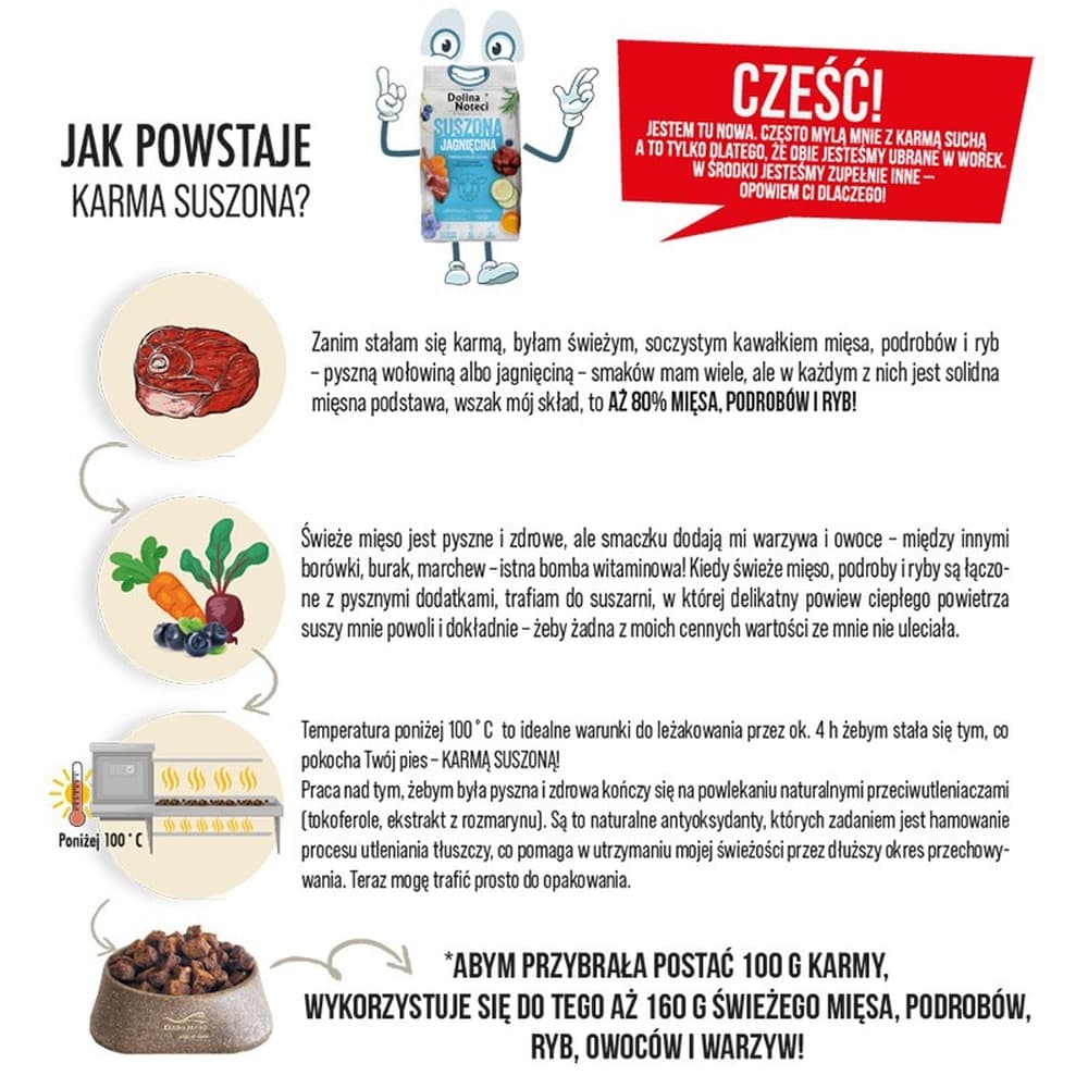 Dolina Noteci Premium Wołowina sucha karma dla psa 3 kg