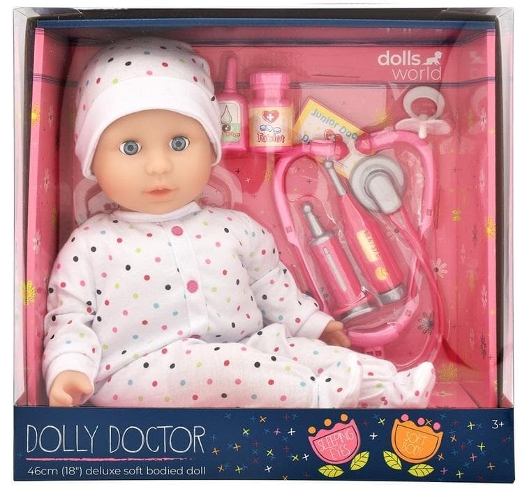 Lalka DollsWorld Dolly Doctor 46 cm