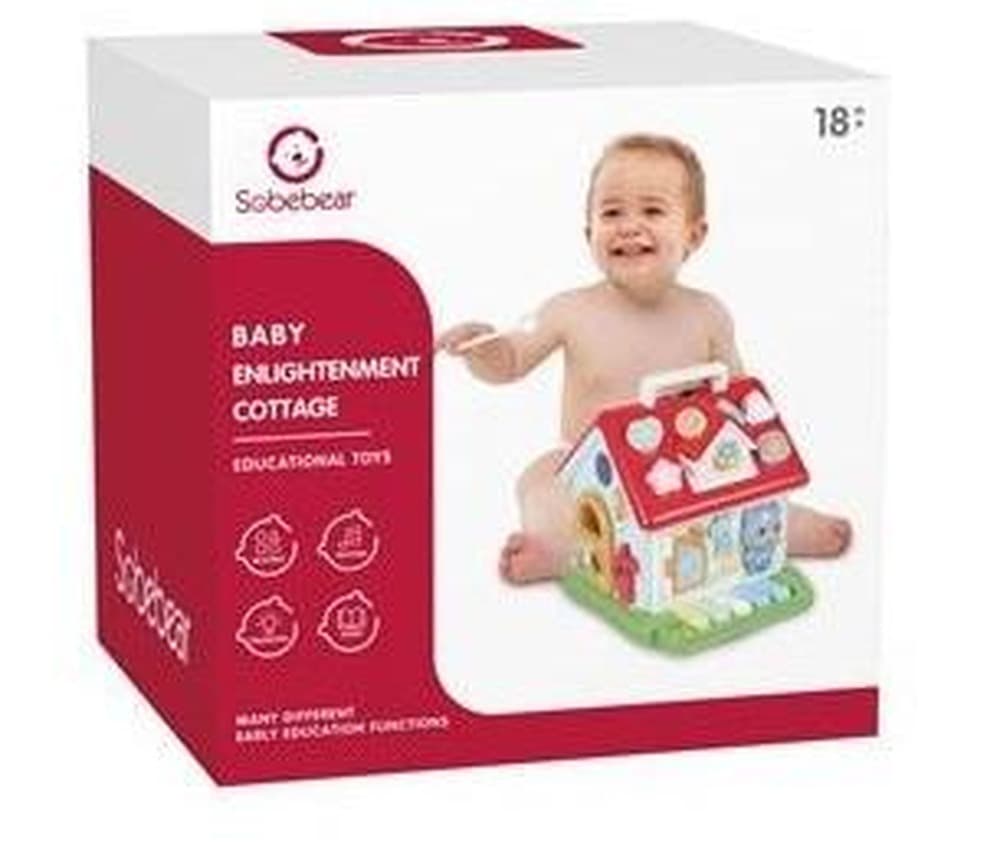 Domek Sorter z Pianinkiem, Zabawka Edukacyjna Interaktywna