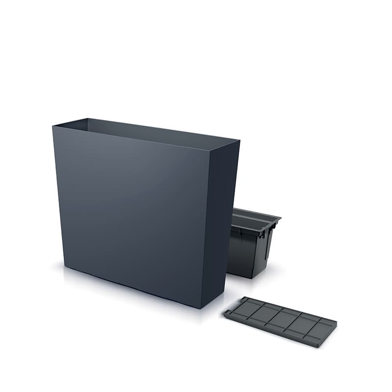 Donica Prosperplast URBI CASE T 77 cm antracyt