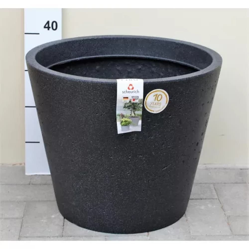 Doniczka Plastikowa Stony Black D49