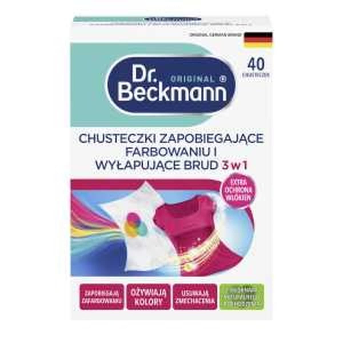 Dr. Beckmann Chusteczki Przeciw Farbowaniu 40 szt.