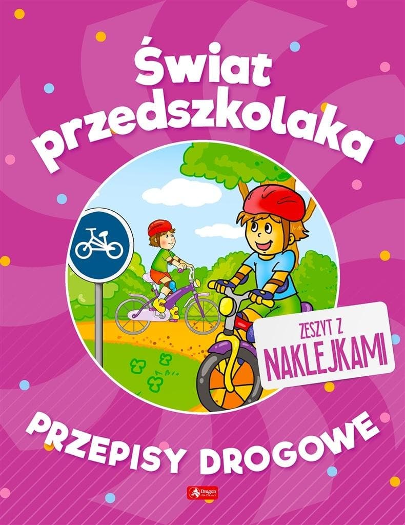 Dragon Przepisy drogowe Naklejki dla przedszkolaków Nauka przez zabawę