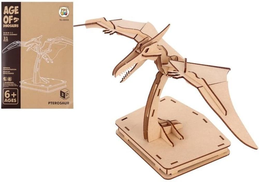 Drewniane puzzle 3D Dinozaur Pterozaur do samodzielnego złożenia
