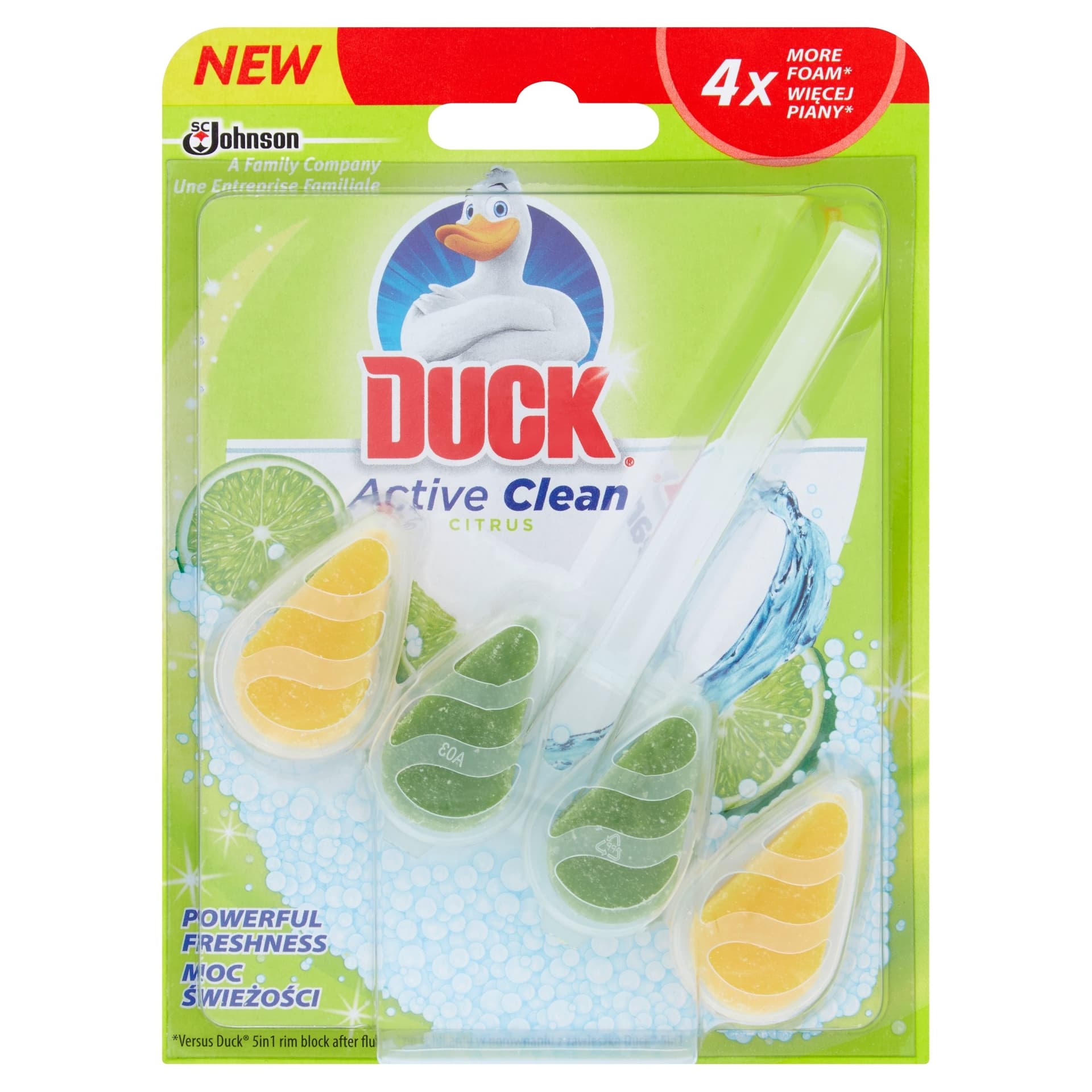 Duck Zawieszka do WC Cytrynowa 38,6 g