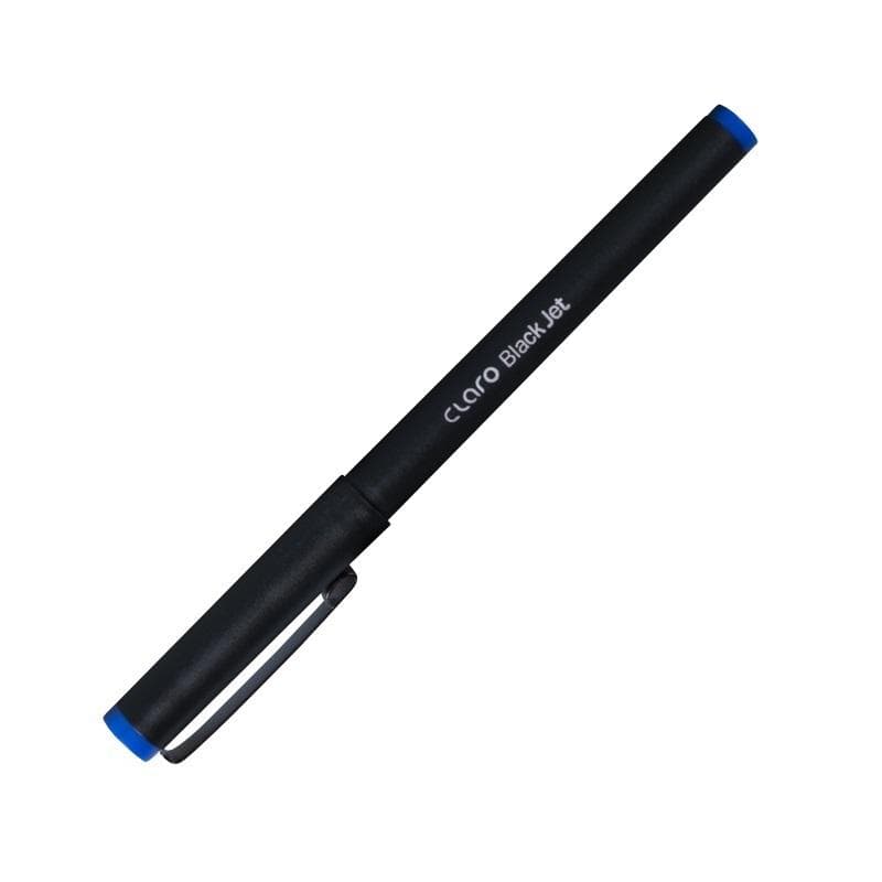 Długopisy żelowe Koh-I-Noor Claro Black Jet niebieskie 1 mm 10 sztuk