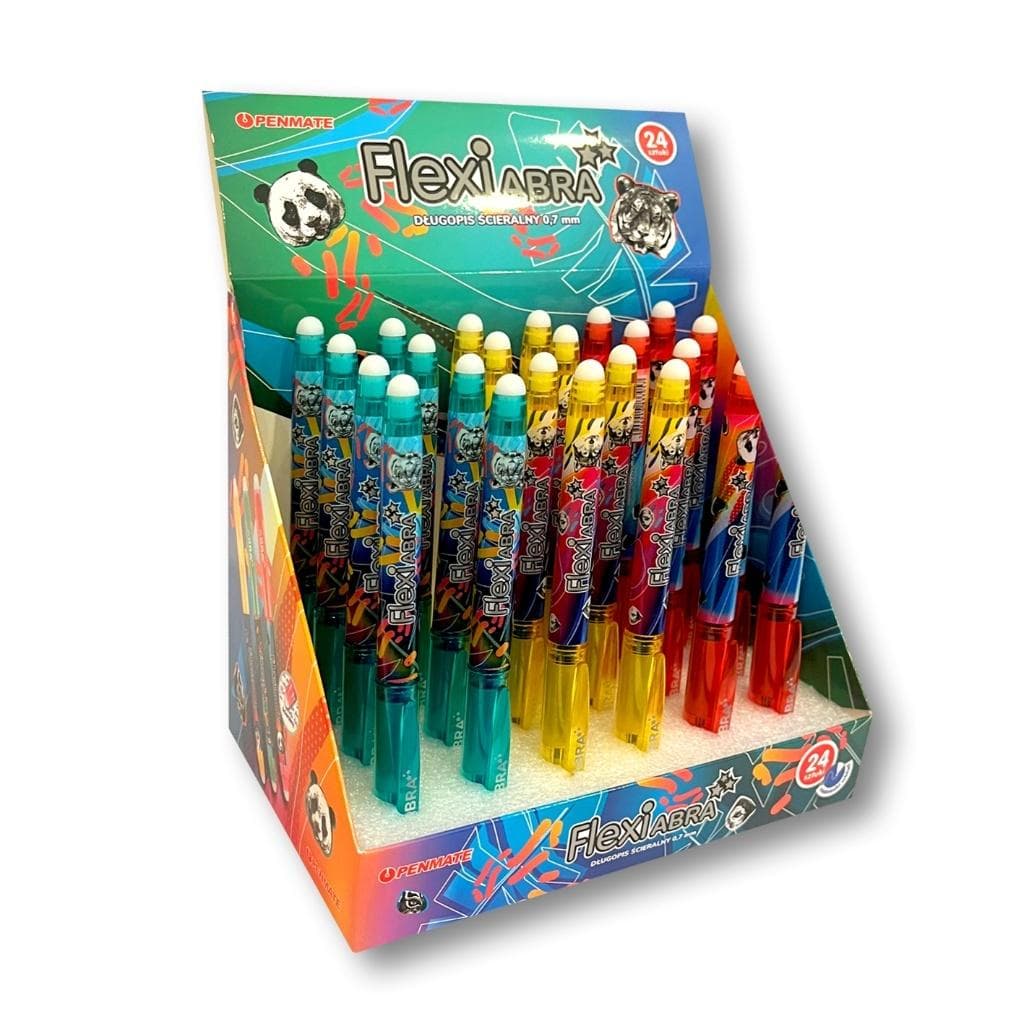Długopis ścieralny Flexi Abra Pastel zestaw 3 sztuki + 2 gratis