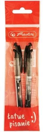 Długopis żelowy Diggy czarny 0,5 mm 2 szt HERLITZ