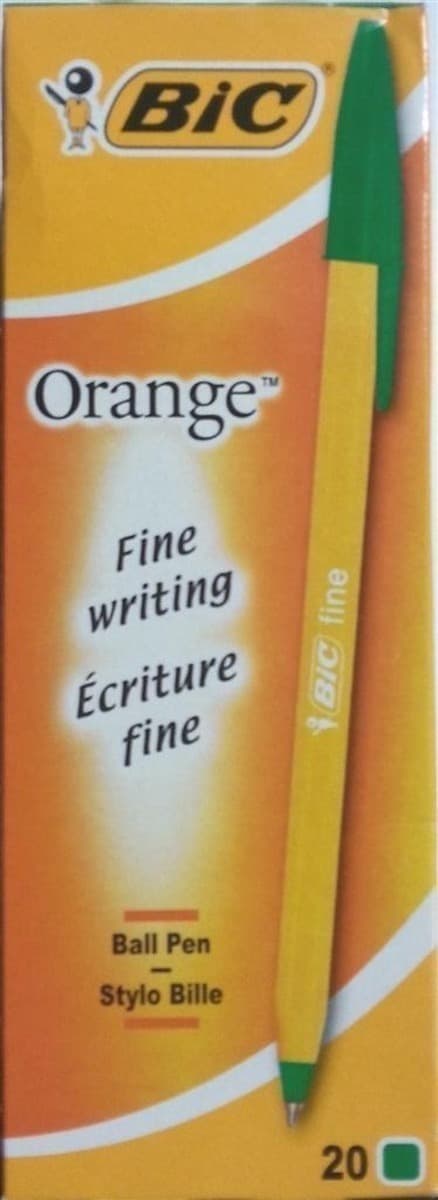 Długopisy BIC Orange Original Fine zielone 20 sztuk 0.3mm