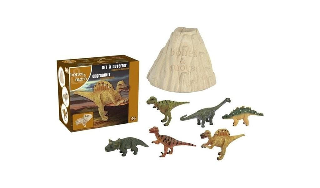 Figurka dinozaura do wykopania wulkan MIX