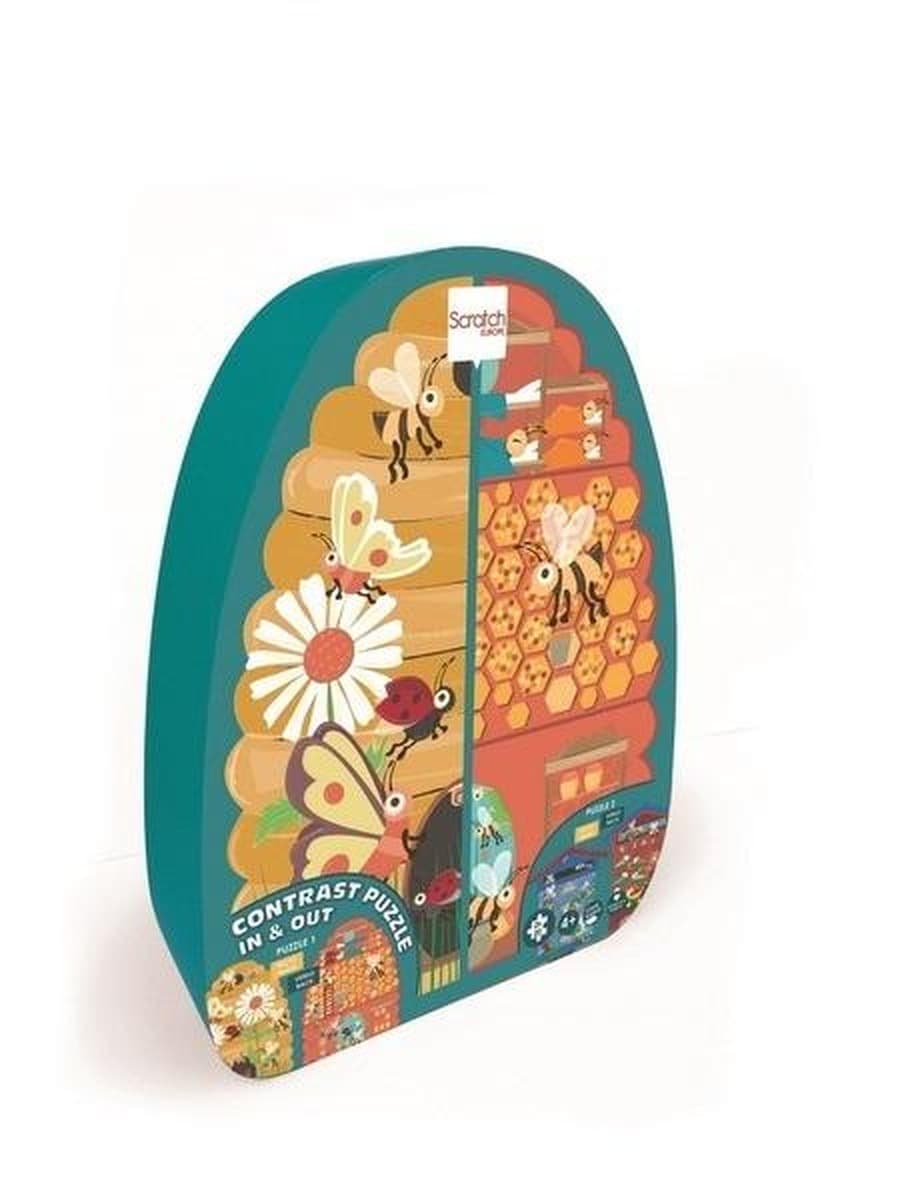Dwustronne puzzle Pszczoły i Ul 40 elementów XL