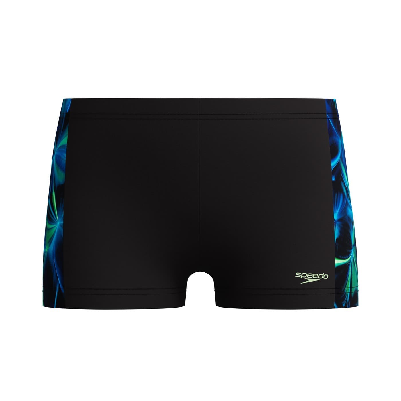 Dziecięce Bokserki kąpielowe Speedo PRINT PANEL AQUASHORT BLACK/GREEN, rozmiar 13-14