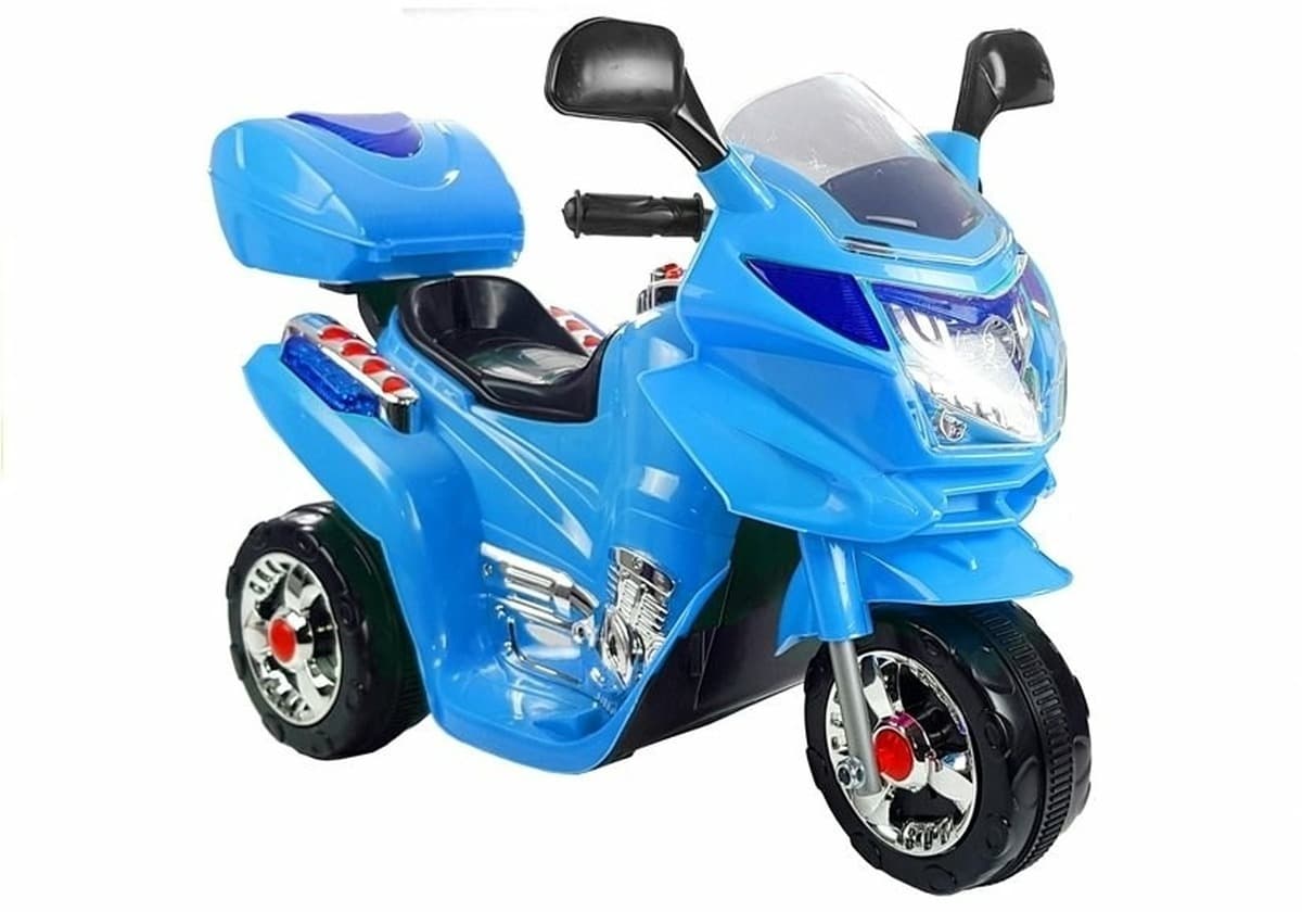Dziecięcy motor elektryczny HC8051 niebieski światła LED dźwięki