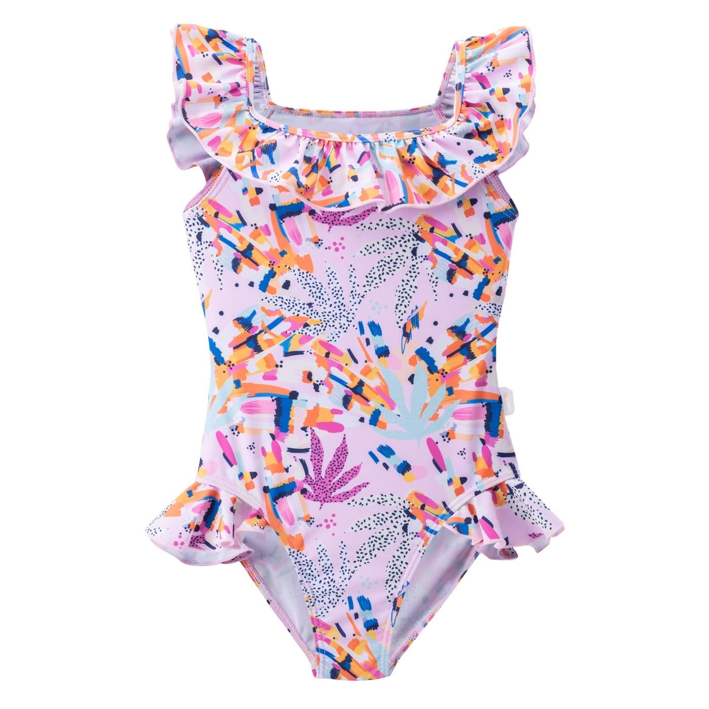 Dziecięcy Strój kąpielowy VERONA KIDS, WILD PINK PRINT, Rozmiar 110