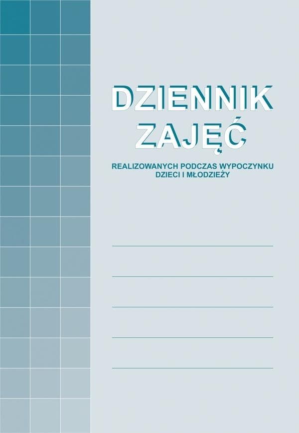 Dziennik zajęć realizowanych podczas wypoczynku 24 strony A4