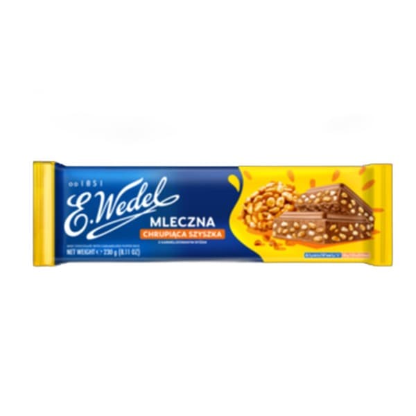 E.Wedel Czekolada mleczna z karmelizowanym ryżem preparowanym 230g
