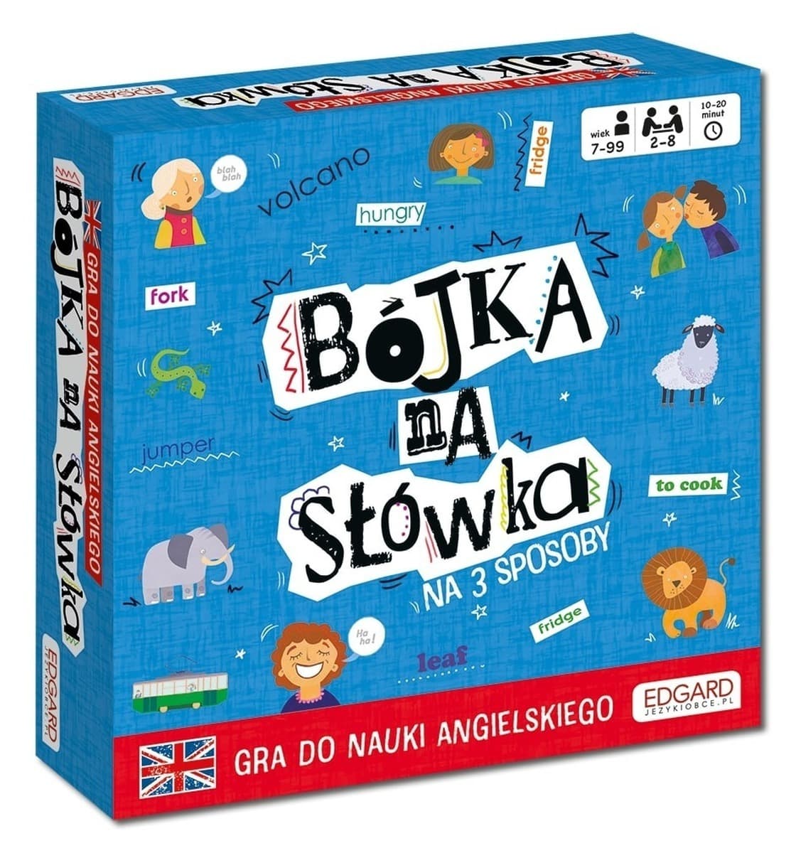 Edgard Games Bójka na Słówka: Gra edukacyjna po angielsku dla dzieci i dorosłych