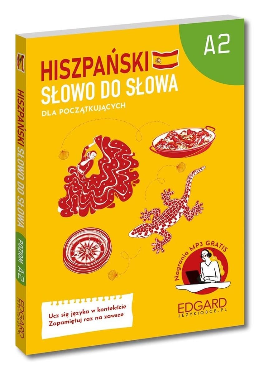 Edgard Hiszpański A2 - Słowo do słowa. Metoda map myśli. Kurs dla początkujących