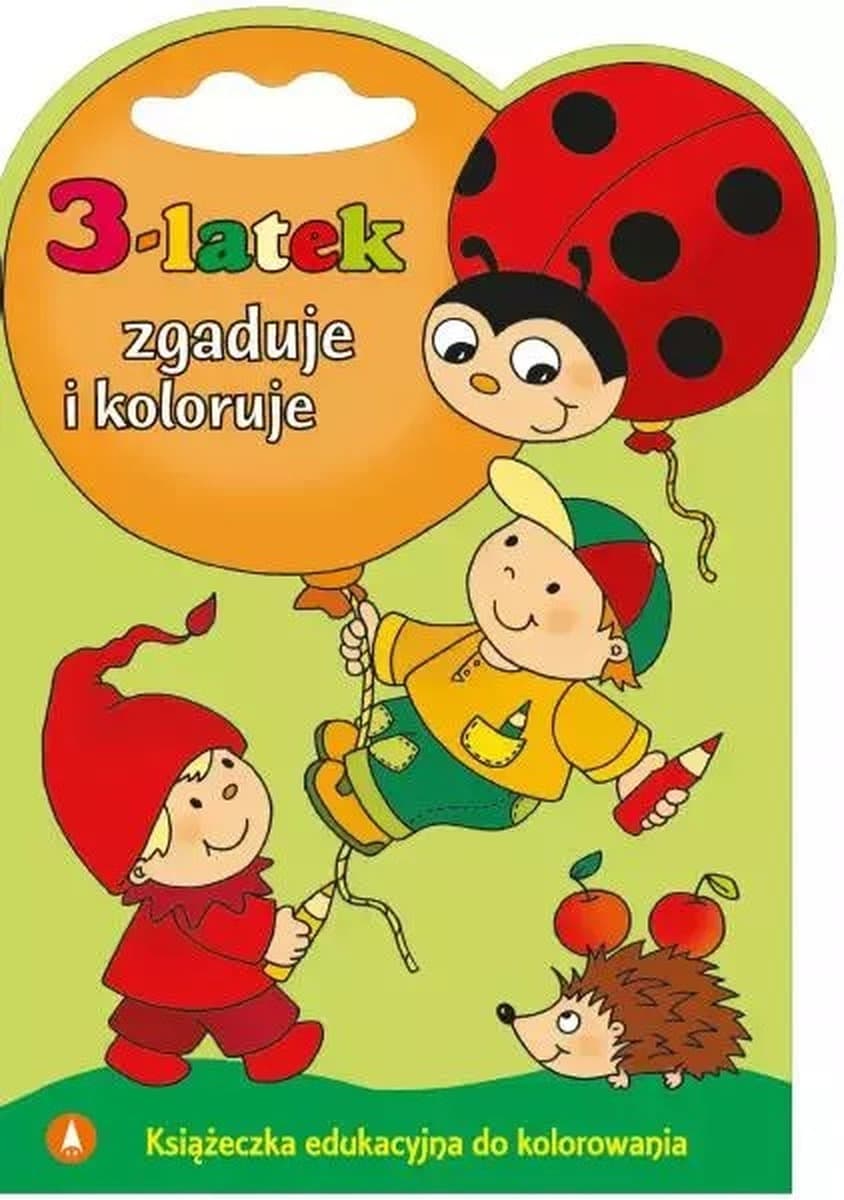 Edukacyjna książeczka do kolorowania dla trzylatka