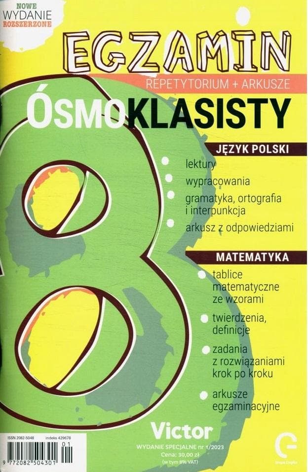 Egzamin ósmoklasisty Repetytorium i arkusze 2023 - praca zbiorowa
