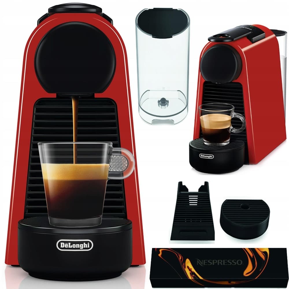 Ekspres kapsułkowy DeLonghi 1370W czerwony