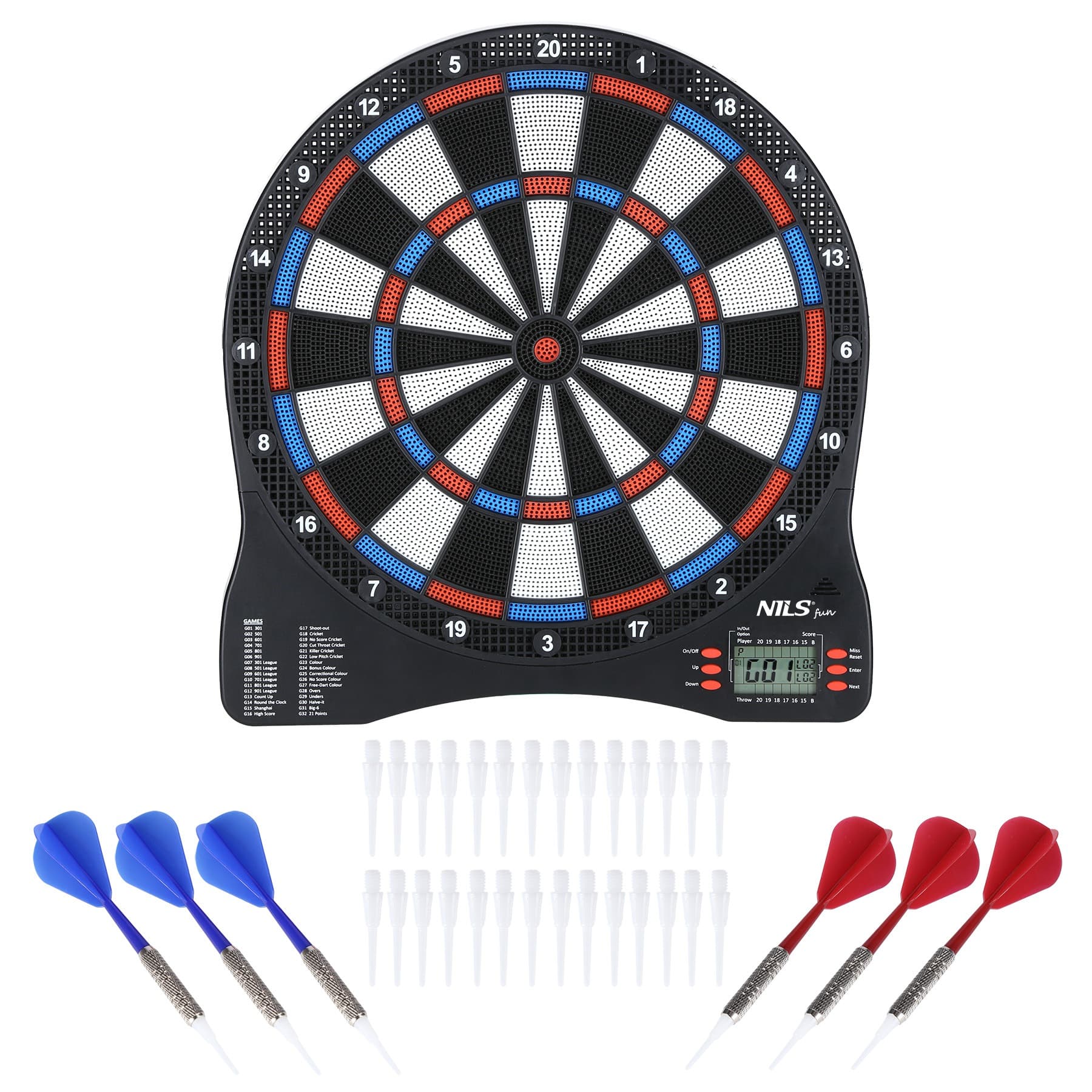 Tarcza do darta Nils Fun elektroniczna dla 8 graczy